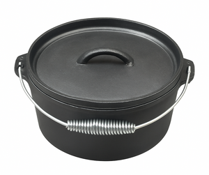 Blackwell Bräter Gusseisen / Dutch oven mit Deckel - ø 25 cm / 4 Liter - ohne Antihaftbeschichtung