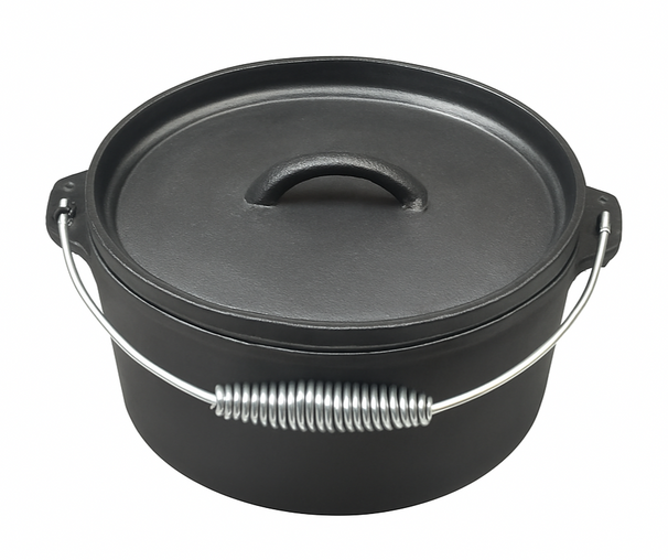 Blackwell Bräter Gusseisen / Dutch oven mit Deckel - ø 25 cm / 4 Liter - ohne Antihaftbeschichtung