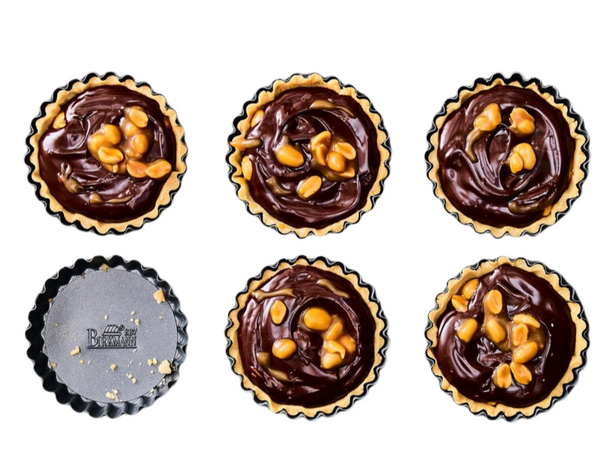 Birkmann Kuchenform / Backform / Quicheform mit herausnehmbarem Boden Premium Backform ø 10 x 2 cm - 6 Stück