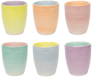 Cookinglife Kaffeebecher Pastel Harmony 340 ml - 6 Stück