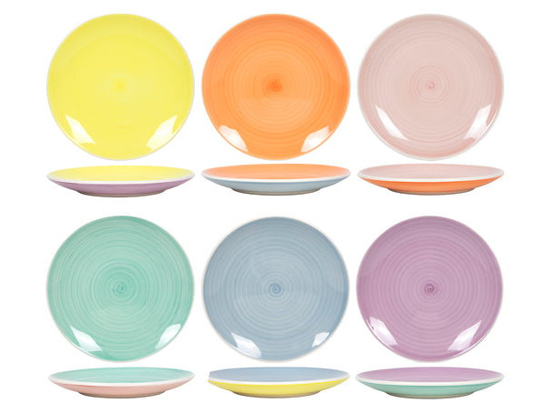 Cookinglife Frühstücksteller / Dessertteller Pastel Harmony ø 19 cm - 6 Stück