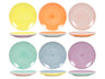 Cookinglife Frühstücksteller / Dessertteller Pastel Harmony ø 19 cm - 6 Stück
