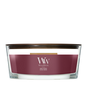 WoodWick Duftkerze Ellipse Dark Cherry - 9 cm / 19 cm - Duftkerze im Glas - Holzdocht