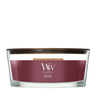 WoodWick Duftkerze Ellipse Dark Cherry - 9 cm / 19 cm - Duftkerze im Glas - Holzdocht