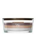 WoodWick Duftkerze Ellipse Trilogy Radiant Cashmere - 9 cm / 19 cm - Duftkerze im Glas - Holzdocht