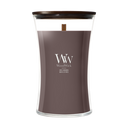 WoodWick Duftkerze Large Iris Woods - 18 cm / ø 10 cm - Duftkerze im Glas - Holzdocht