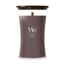 WoodWick Duftkerze Large Iris Woods - 18 cm / ø 10 cm - Duftkerze im Glas - Holzdocht