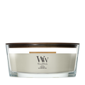 WoodWick Duftkerze Ellipse Fireside - 9 cm / 19 cm - Duftkerze im Glas - Holzdocht