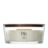 WoodWick Duftkerze Ellipse Fireside - 9 cm / 19 cm - Duftkerze im Glas - Holzdocht