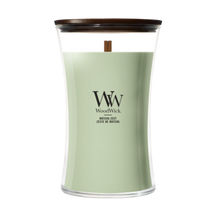 WoodWick Duftkerze Large Matcha Zest - 18 cm / ø 10 cm - Duftkerze im Glas - Holzdocht