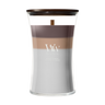 WoodWick Duftkerze Large Trilogy Radiant Cashmere - 18 cm / ø 10 cm - Duftkerze im Glas - Holzdocht