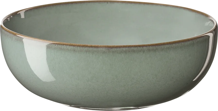ASA Selection Geschirrset Saisons - Eucalyptus - 18-teilig / 6 Personen - 6 Speiseteller, 6 Schalen und 6 Frühstücksteller