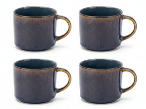 Cosy & Trendy Kaffeetassen / Senseokaffeetassen - Quintana Blau - 220 ml - 4 Stück