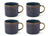 Cosy & Trendy Kaffeetassen / Senseokaffeetassen - Quintana Blau - 220 ml - 4 Stück
