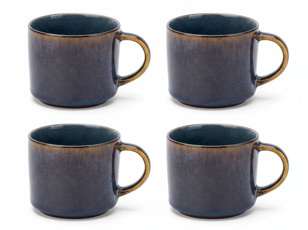 Cosy & Trendy Kaffeetassen / Senseokaffeetassen - Quintana Blau - 220 ml - 4 Stück