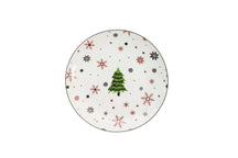 Cookinglife Weihnachtsgeschirrset Rot - Porzellan - 18-teilig / 6 Personen - 6 Speiseteller, 6 Frühstücksteller & 6 Schalen