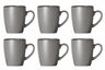 Cosy & Trendy Tassen mit Henkel - Speckle Grau - 350 ml - 6 Stück