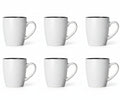 Cosy & Trendy Tassen Speckle Weiß 350 ml - 6 Stück