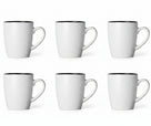 Cosy & Trendy Tassen Speckle Weiß 350 ml - 6 Stück