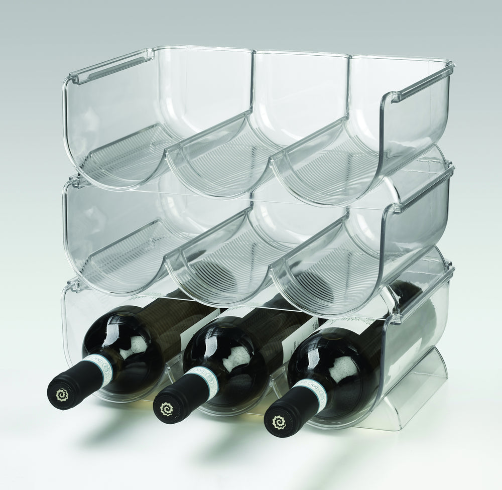 Ghidini Weinregal - Modern Design Kunststoff - Stapelbar und Platzsparend - Ideal zur Aufbewahrung von Weinflaschen