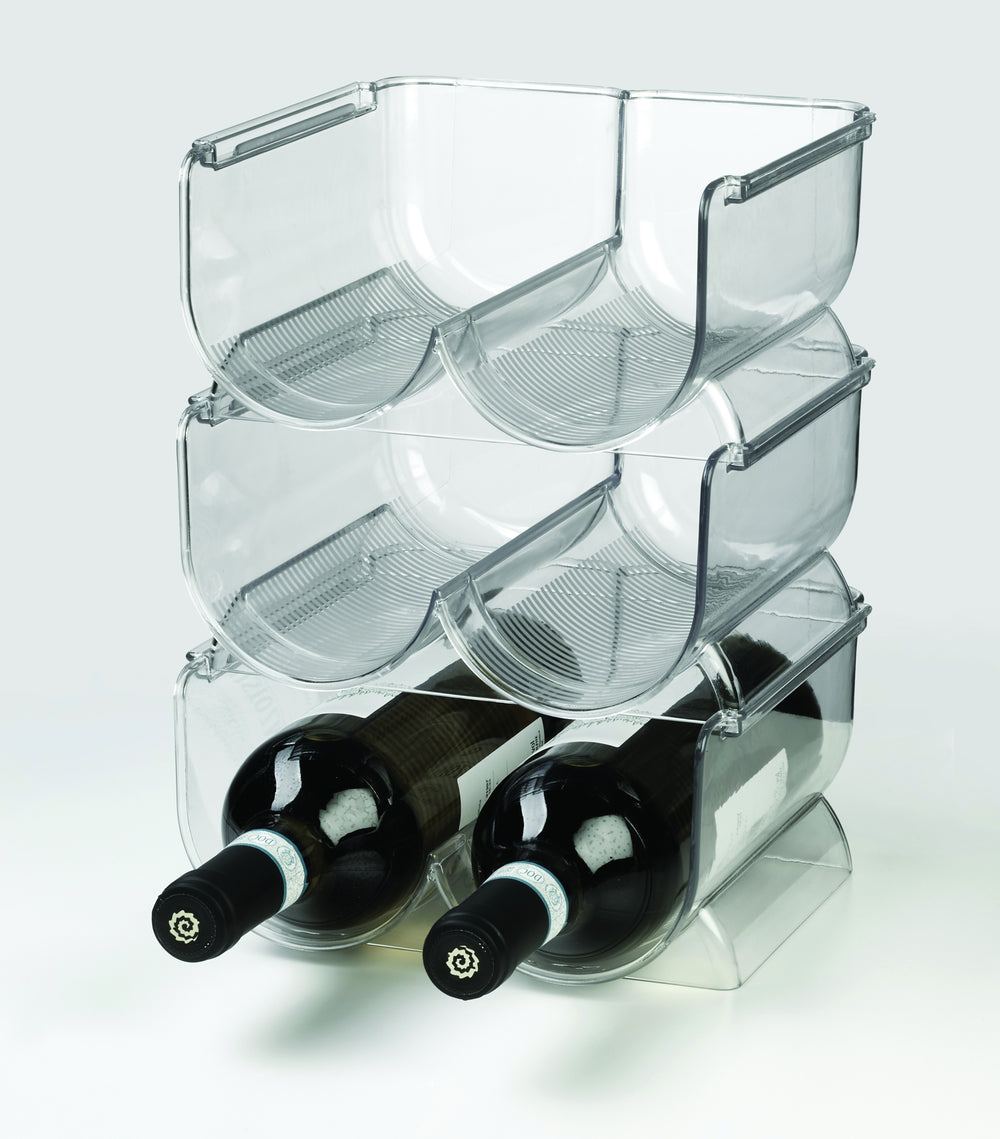 Ghidini Weinregal / Flaschenhalter für 2 Flaschen – Kunststoff – Stapelbar – Erweiterbar