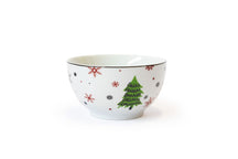 Cookinglife Weihnachtsgeschirrset Rot - Porzellan - 18-teilig / 6 Personen - 6 Speiseteller, 6 Frühstücksteller & 6 Schalen