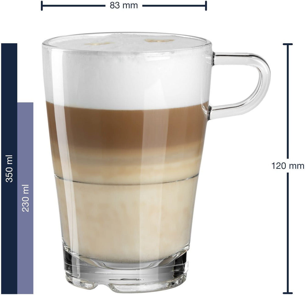 Leonardo Latte Macchiato Gläser Senso – Stapelbar – 350 ml – 6 Stück