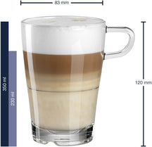 Leonardo Latte Macchiato Gläser Senso – Stapelbar – 350 ml – 6 Stück
