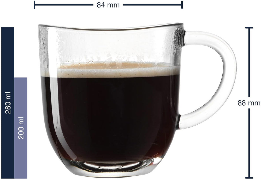 Leonardo Napoli Kaffeegläser 280 ml - 6 Stück