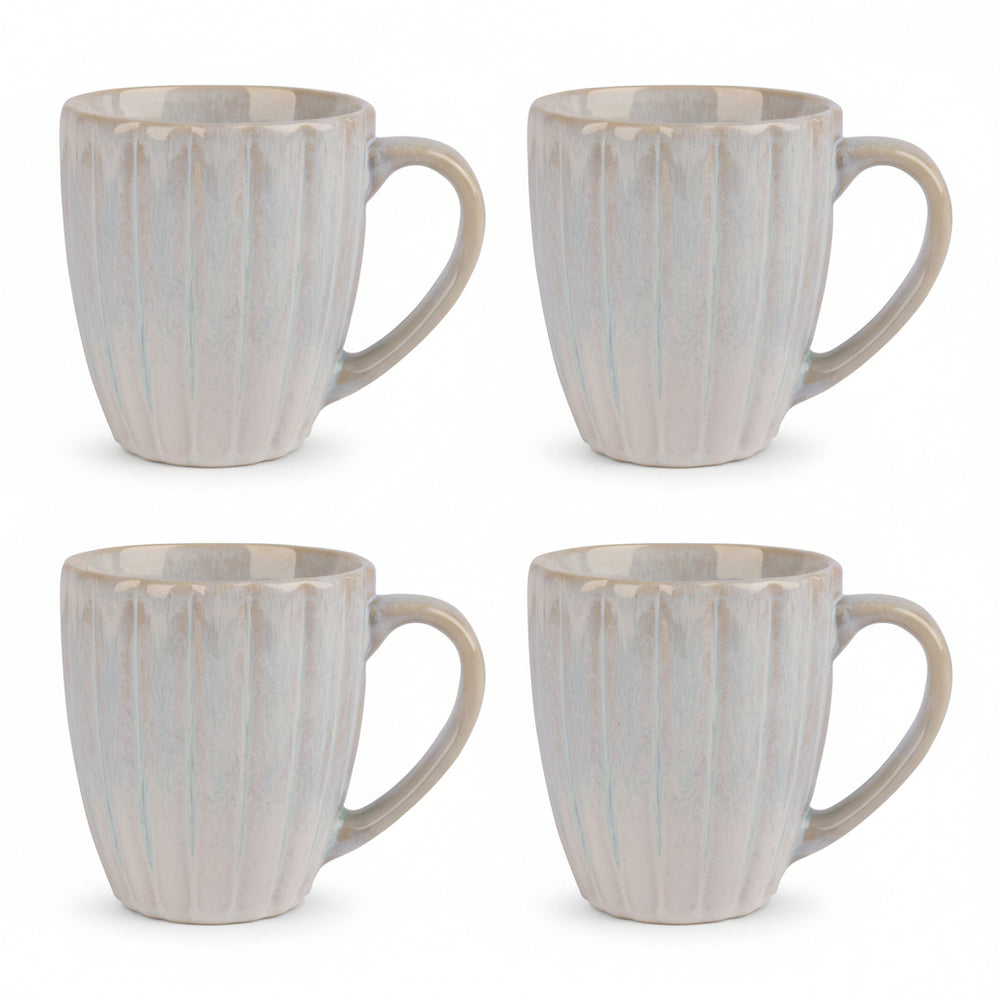 Cosy & Trendy Tassen Astera Pure Weiß - ø 9 cm / 350 ml - 4 Stück