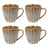 Cosy & Trendy Kaffeetassen Astera Pearl Beige - 240 ml - 4 Stück