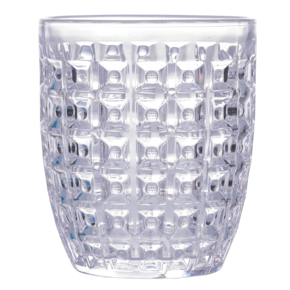 Villa d'Este Home Wassergläser Geometrie Ocean - Blau - 350 ml - 6 Stück