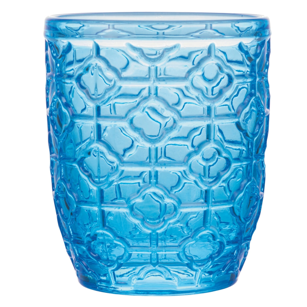 Villa d'Este Home Wassergläser Geometrie Ocean - Blau - 350 ml - 6 Stück
