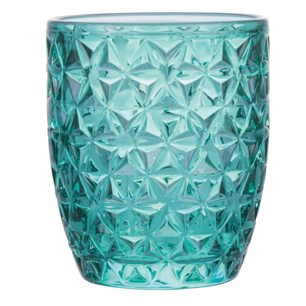 Villa d'Este Home Wassergläser Geometrie Ocean - Blau - 350 ml - 6 Stück