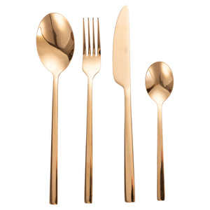Villa d'Este Home Besteckset Stylo - Gold - 24-teilig / 6 Personen