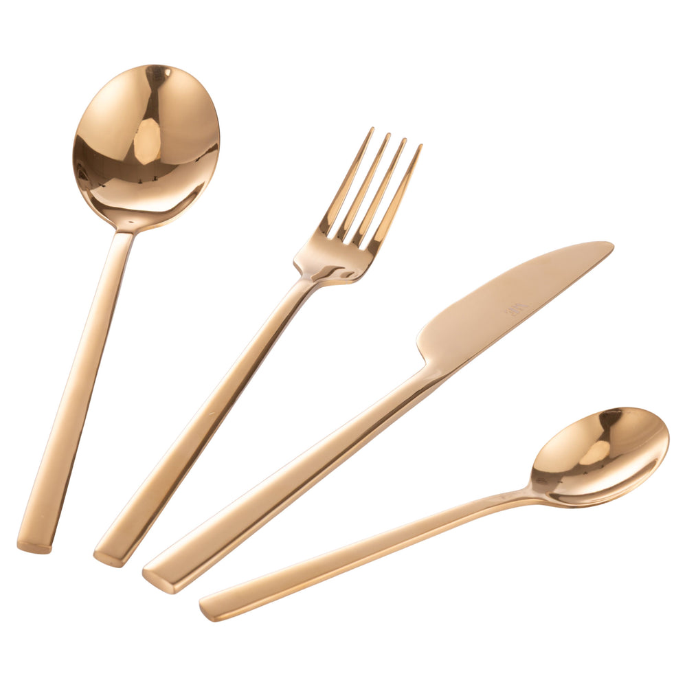 Villa d'Este Home Besteckset Stylo - Gold - 24-teilig / 6 Personen