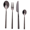 Villa d'Este Home Besteckset Stylo - Schwarz - 24-teilig / 6 Personen