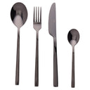 Villa d'Este Home Besteckset Stylo - Schwarz - 24-teilig / 6 Personen