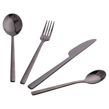 Villa d'Este Home Besteckset Stylo - Schwarz - 24-teilig / 6 Personen