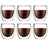 Bodum Doppeltwandige Kaffee- und Teegläser Pavina - Patentiertes Ventil - 250 ml - 6 Stück