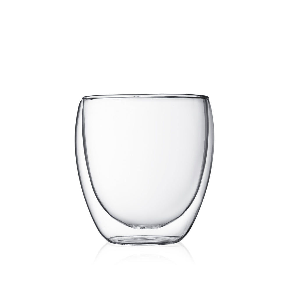 Bodum Doppeltwandige Kaffee- und Teegläser Pavina - Patentiertes Ventil - 250 ml - 6 Stück