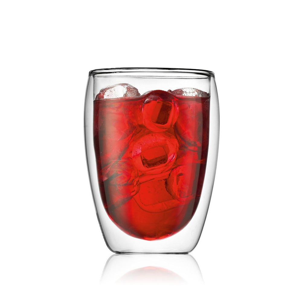 Bodum Doppeltwandige Kaffee- und Teegläser Pavina - Patentiertes Ventil - 320 ml - 2 Stück