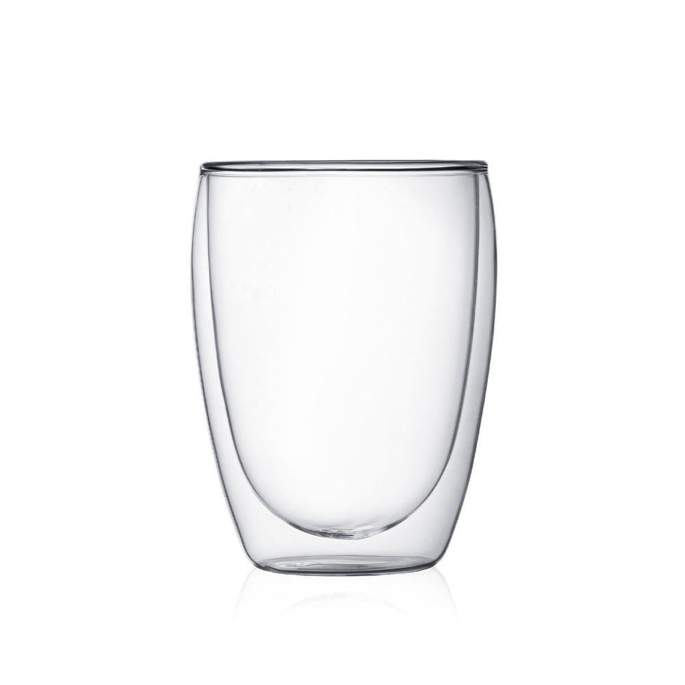 Bodum Doppeltwandige Kaffee- und Teegläser Pavina - Patentiertes Ventil - 320 ml - 2 Stück