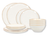 Salt & Pepper Geschirrset Artisan Weiß - 12-teilig / 4 Personen - 4 Speiseteller, 4 Frühstücksteller und 4 Schalen