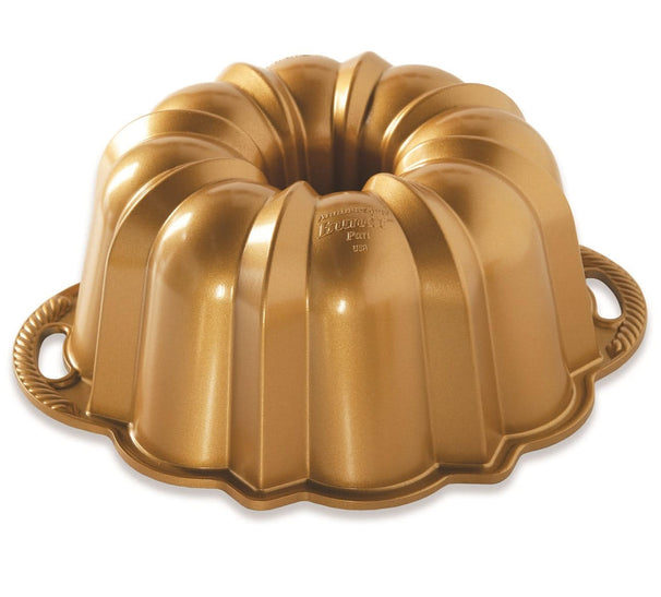 Nordic Ware Gugelhupfform Anniversary Bundt Gold - Aluguss - ø 27 cm