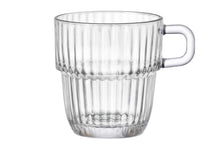 Bormioli Rocco Teegläser - Kaffeetassen mit Henkel - Stapelbar - Barshine 250 ml - 6 Stück