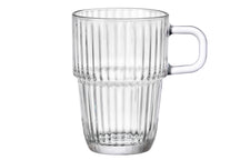 Bormioli Rocco Latte Macchiato Gläser - Irish Coffee Gläser - Kaffeetassen mit Henkel - Stapelbar - Barshine 315 ml - 6 Stück