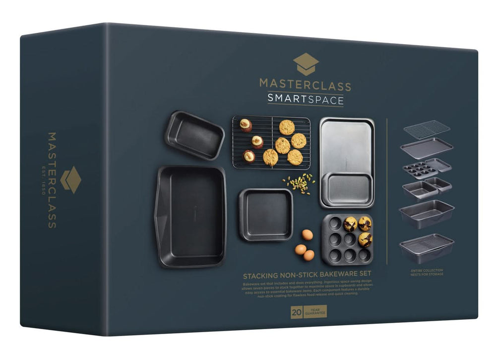 MasterClass Backset Smart Space 7-Teilig - Standard Antihaftbeschichtung