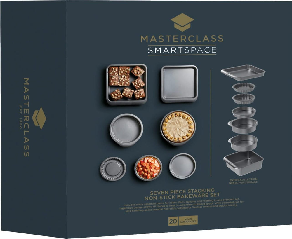 MasterClass Backset Backformen Smart Space 7-Teilig - Standard Antihaftbeschichtung