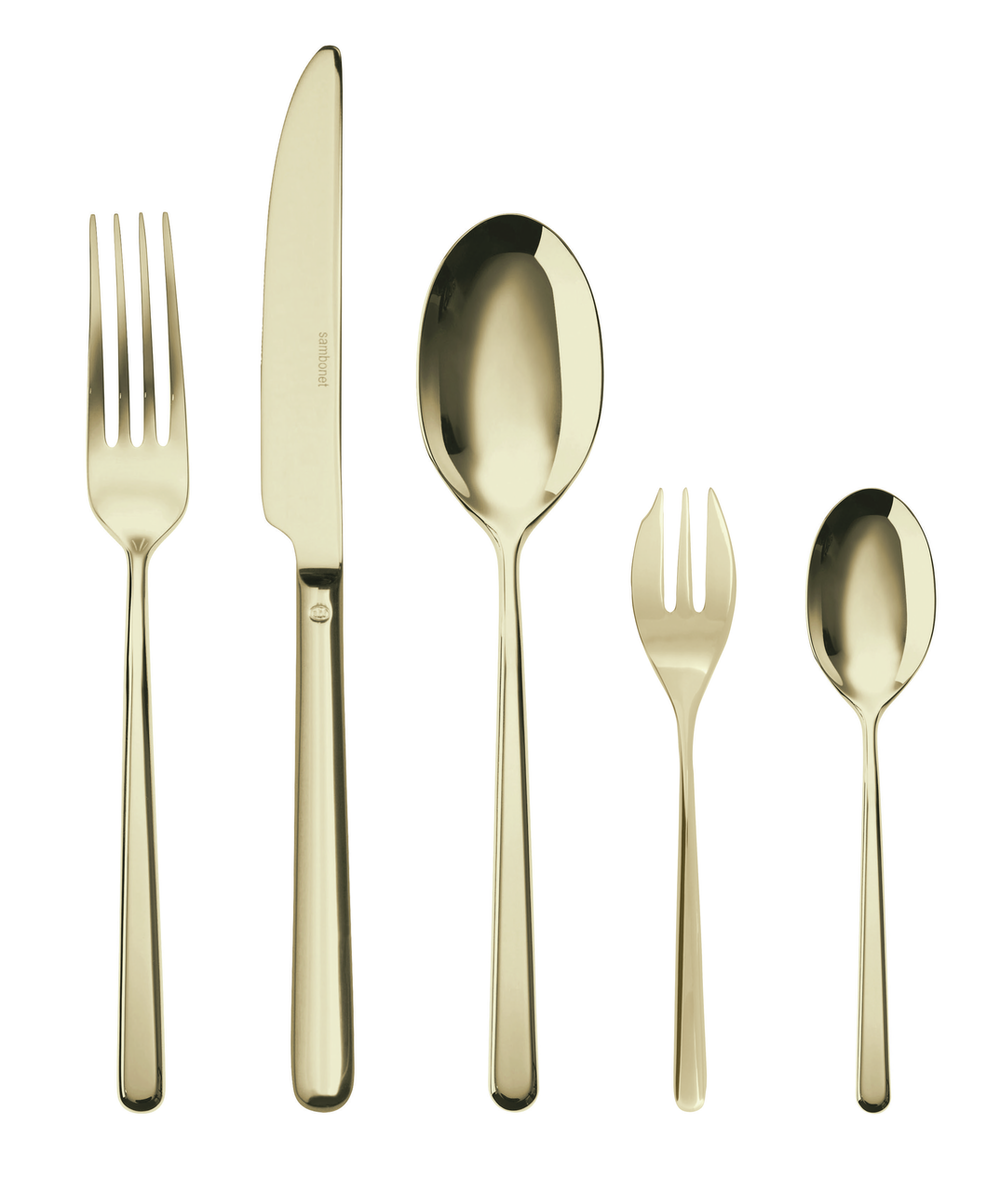 Sambonet Besteckset Linear - Champagne - 30-teilig / 6 Personen